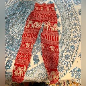 Float Red Elephant Pants